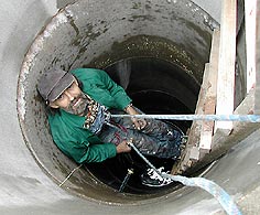 work on the well